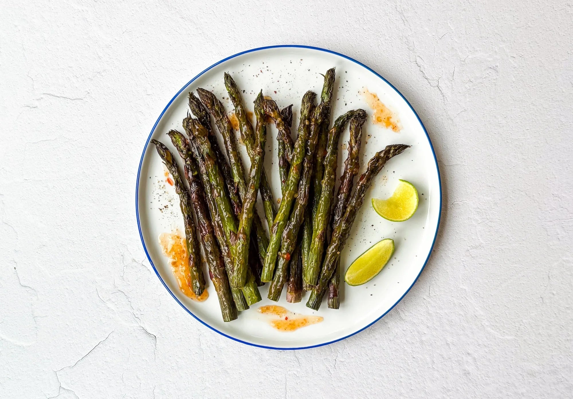 Air-Fried Purple Asparagus