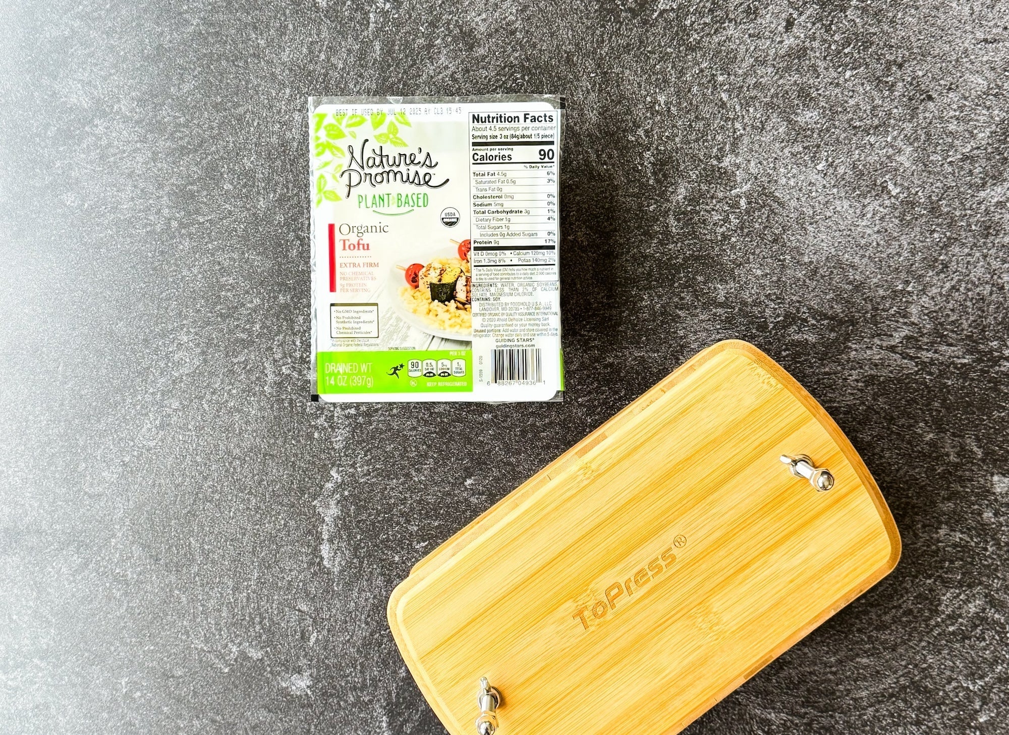 Organic Tofu and tofu Press
