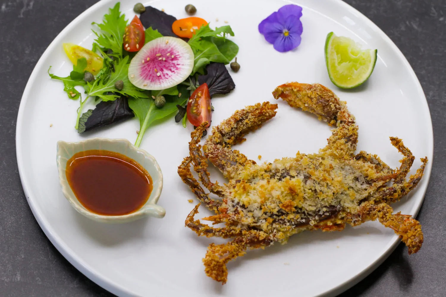 Air-fried Soft-Shell Crabs