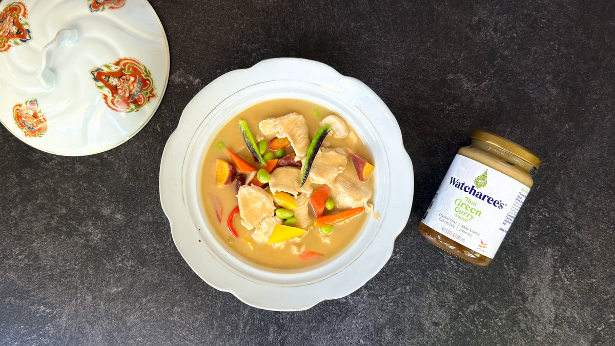 Rainbow Thai Green Curry with Chicken & Vegetables