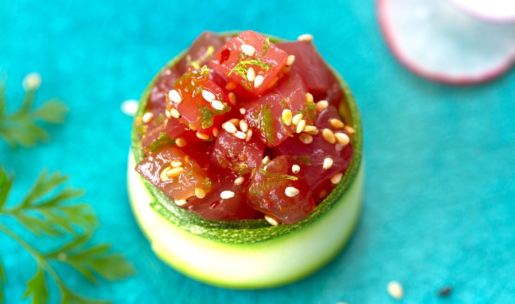 Ahi Tuna Tartare with Pad Thai Sauce