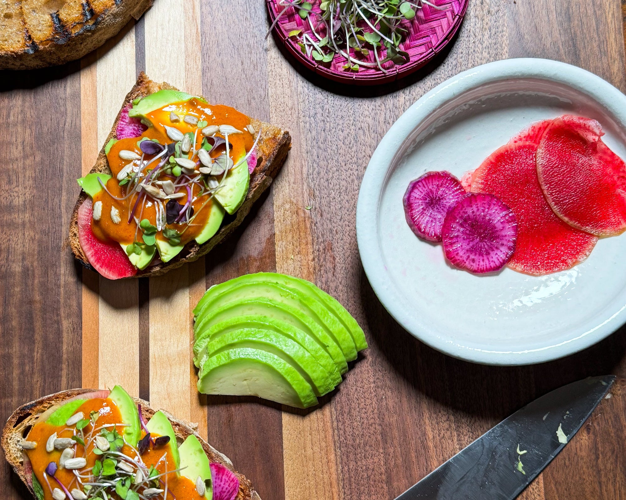 Avocado Toast with Thai Peanut Sauce