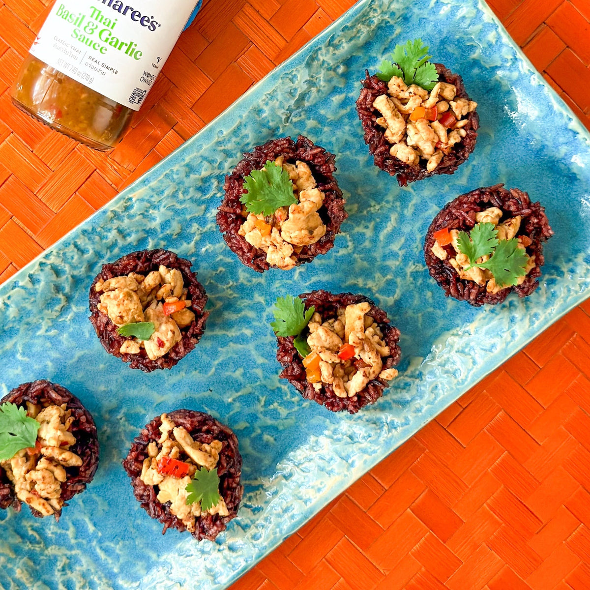 Easy Party Appetizer | Riceberry Cups with Minced Turkey