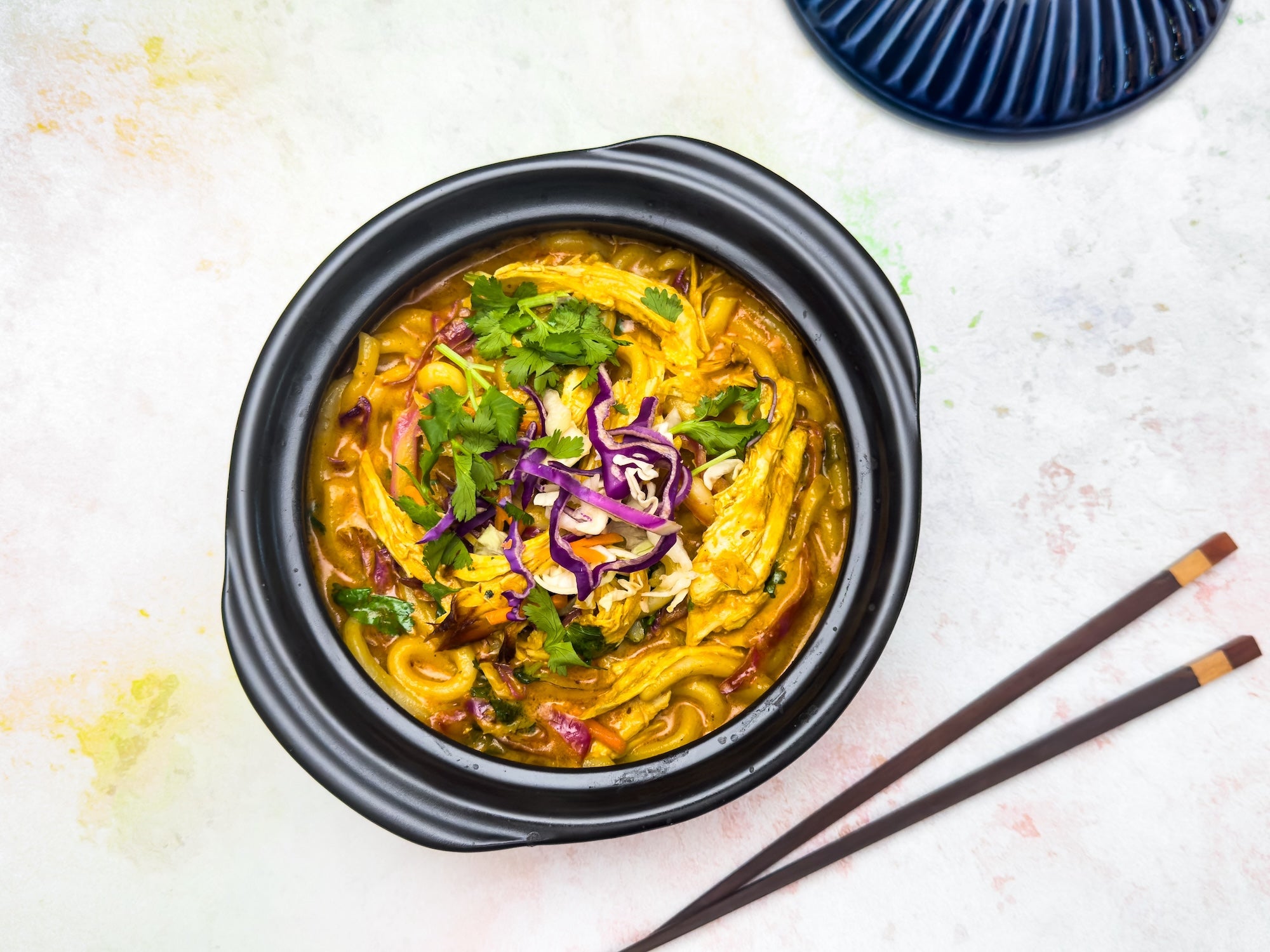 Leftover Turkey Noodles with Coconut Curry Sauce