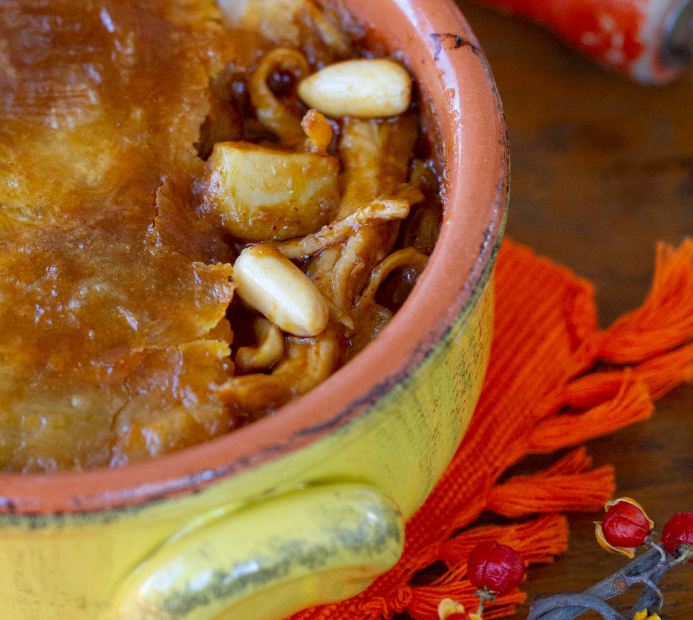 Turkey Pot Pie with Thai Massaman Curry Sauce