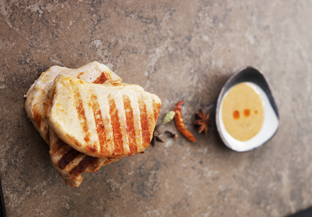 Pork Chops with Thai Massaman Curry Sauce