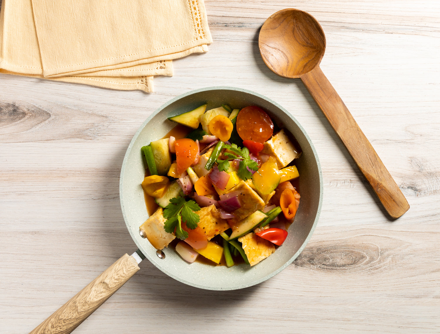 Sweet & Sour Stir fry with Tofu and Pineapple