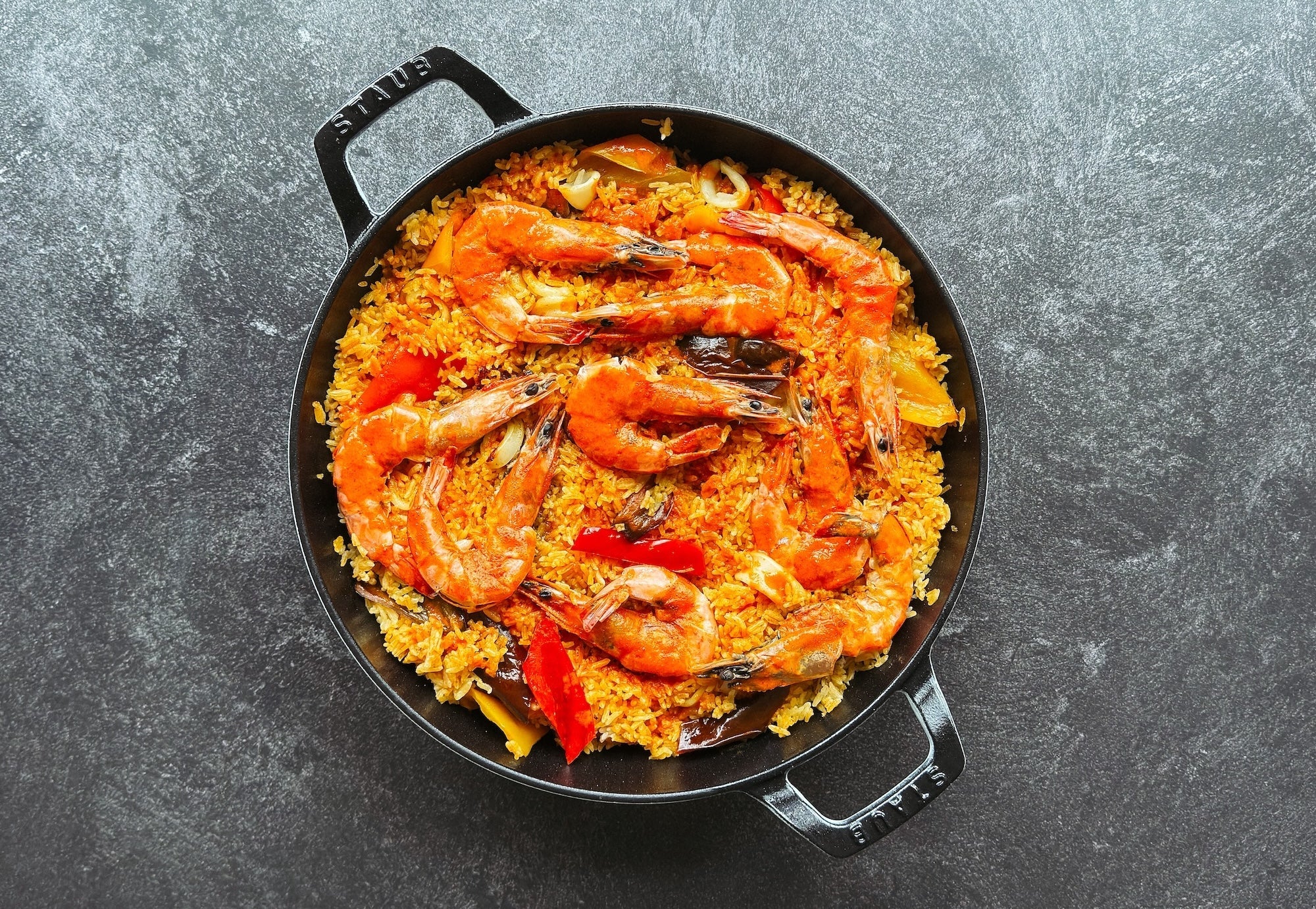 Thai Red Curry Paella: A Thai Twist on a One-Pan Favorite